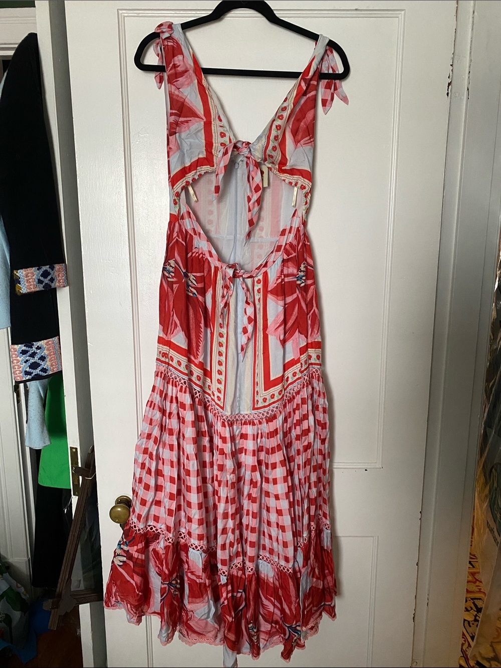 FARM Rio Azalea Mixed Midi Dress